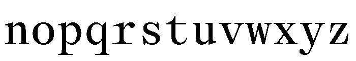 Velos Mono Font LOWERCASE