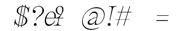 Ventoux1.1 Light Font OTHER CHARS