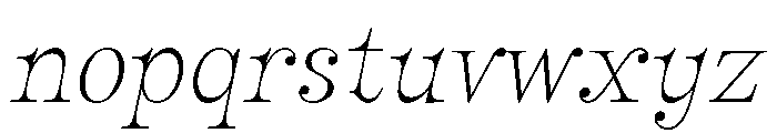 Ventoux1.1 Light Font LOWERCASE