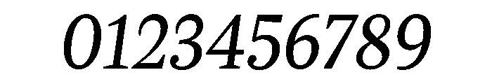 Versus Italic Font OTHER CHARS