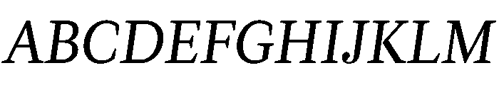 Versus Italic Font UPPERCASE