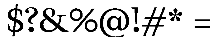 Versus Font OTHER CHARS