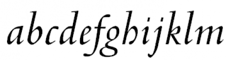 Venetian 301 Demi Italic Font LOWERCASE