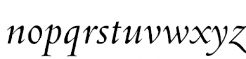 Venetian 301 Demi Italic Font LOWERCASE