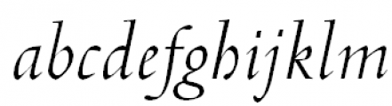 Venetian 301 Italic Font LOWERCASE