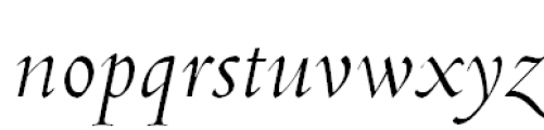 Venetian 301 Italic Font LOWERCASE