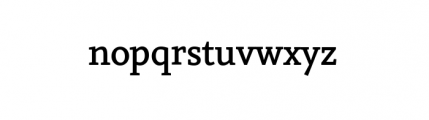 Vekta Serif Medium Font LOWERCASE