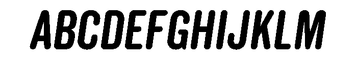 Veneer Round Italic Font UPPERCASE