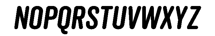 Veneer Round Italic Font UPPERCASE