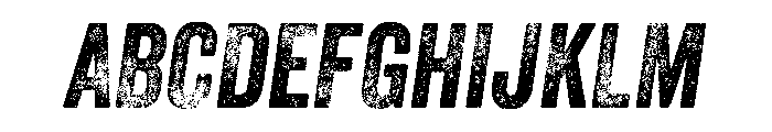 Veneer Three Regular Italic Font UPPERCASE