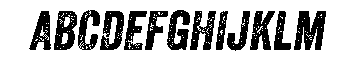 Veneer Two Regular Italic Font UPPERCASE