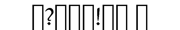 Venetian Titling Regular Font OTHER CHARS