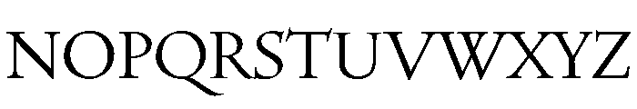Venetian Titling Regular Font LOWERCASE