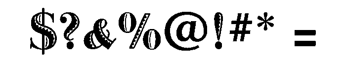 Venezuela Regular Font OTHER CHARS