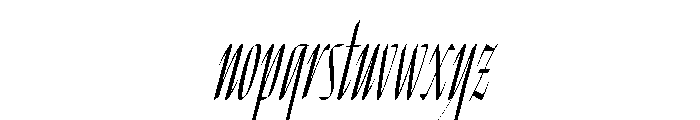Venganza Condensed Font LOWERCASE