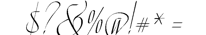 Venganza Regular Font OTHER CHARS