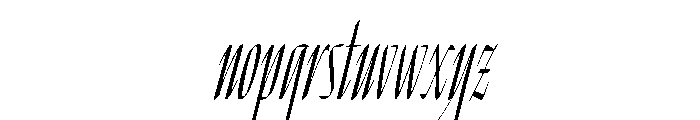 Venganza Font LOWERCASE
