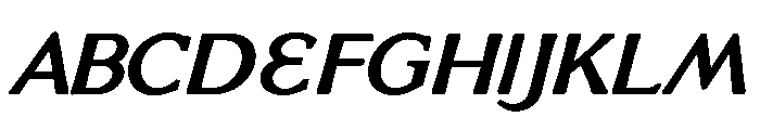 Venis Bold Italic Font UPPERCASE