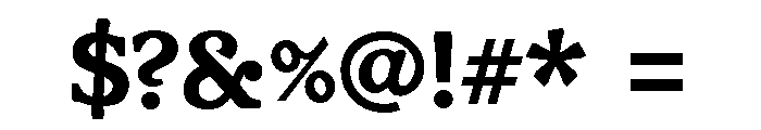 Venis Bold Font OTHER CHARS