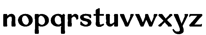 Venis Bold Font LOWERCASE