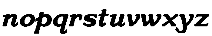 Venis Extra Bold Italic Font LOWERCASE