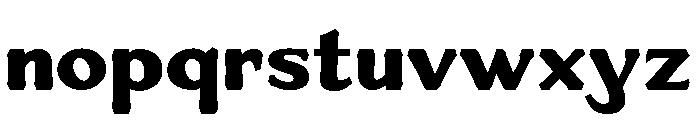 Venis Extra Bold Font LOWERCASE