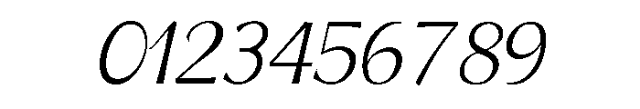 Venis Light Italic Font OTHER CHARS