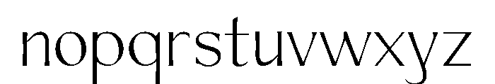 Venis Light Font LOWERCASE