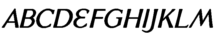 Venis Medium Italic Font UPPERCASE