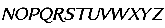 Venis Medium Italic Font UPPERCASE