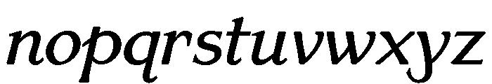 Venis Medium Italic Font LOWERCASE