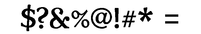 Venis Medium Font OTHER CHARS
