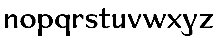 Venis Medium Font LOWERCASE