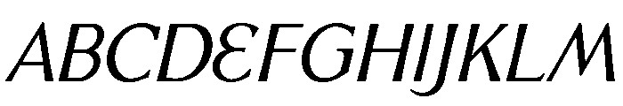 Venis Regular Italic Font UPPERCASE