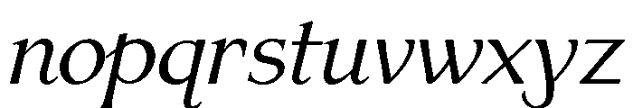 Venis Regular Italic Font LOWERCASE