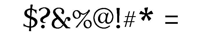 Venis Regular Font OTHER CHARS