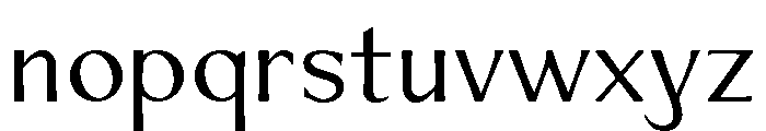 Venis Regular Font LOWERCASE
