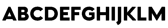 Venti Black Font UPPERCASE