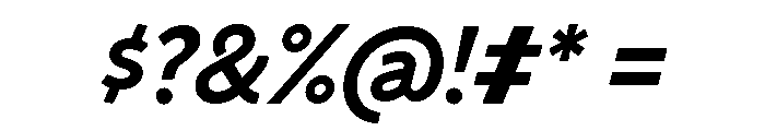 Venti Bold Italic Font OTHER CHARS