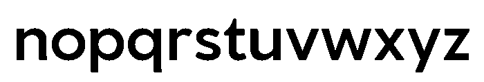 Venti Demi Bold Font LOWERCASE