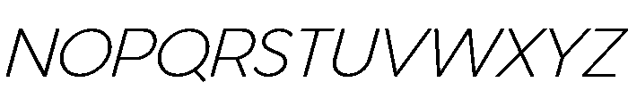 Venti Light Italic Font UPPERCASE