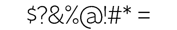 Venti Light Font OTHER CHARS