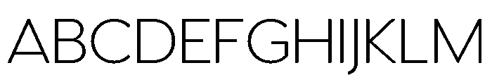 Venti Light Font UPPERCASE