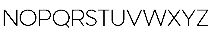 Venti Light Font UPPERCASE