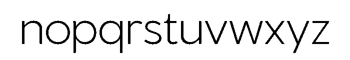 Venti Light Font LOWERCASE