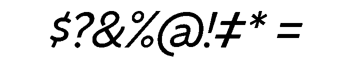 Venti Medium Italic Font OTHER CHARS