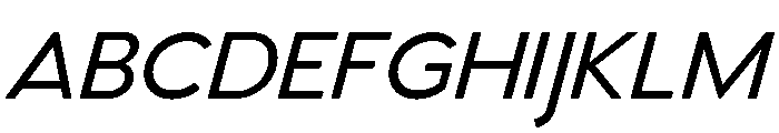 Venti Medium Italic Font UPPERCASE