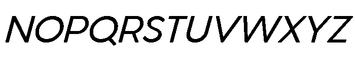 Venti Medium Italic Font UPPERCASE