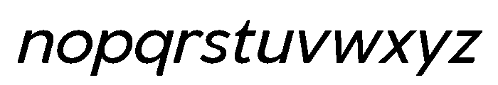 Venti Medium Italic Font LOWERCASE