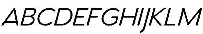 Venti Regular Italic Font UPPERCASE